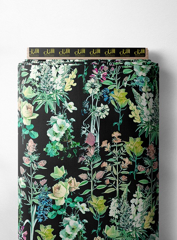 LAI01-1653_1-1.jpg Leaf flower style with green,pink colors - Image 1