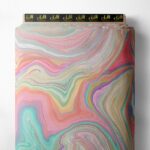 Swirl abstract style with pink,blue colors