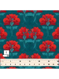 Petal flower style with red,green colors - Image 5