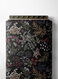 Leaf flower style with black,green colors