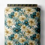 Petal flower style with green,yellow colors