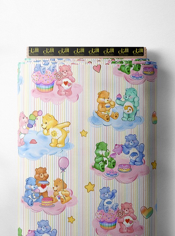 LAI01-1666_1-1.jpg Bear animal style with pink,blue colors - Image 1