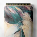 Swirl abstract style with yellow,green colors