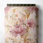 Petal flower style with pink,white colors