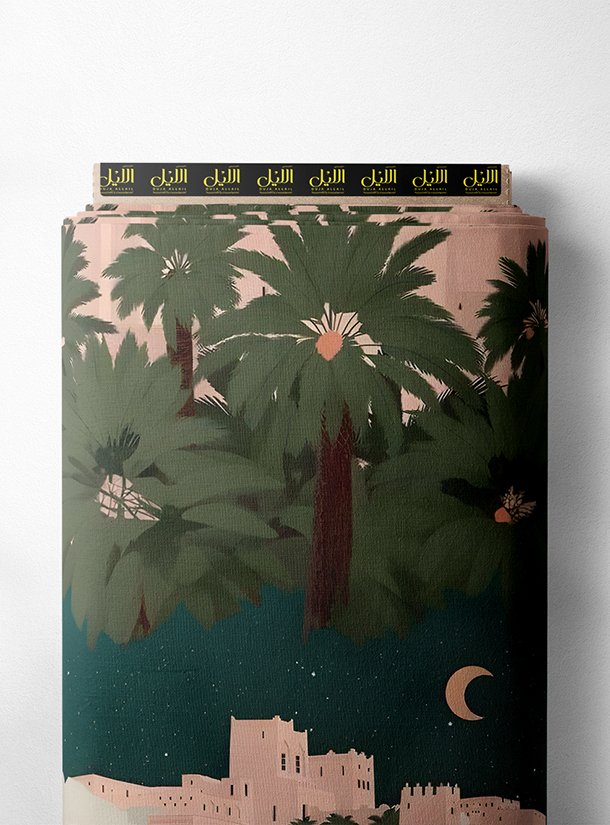 LAI01-1671_1-1.jpg Palm nature style with green,pink colors - Image 1