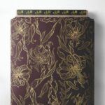 Bloom flower style with brown,black colors