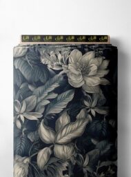 Leaf flower style with grey,white colors