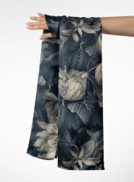 Leaf flower style with grey,white colors - Image 3