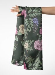 Rose flower style with green,pink colors - Image 3