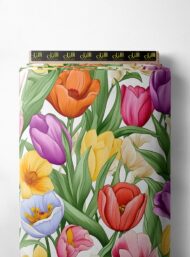 Petal flower style with pink,yellow colors