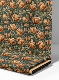 Tulip flower style with brown,green colors - Image 4