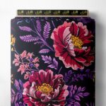 Petal flower style with red,green colors