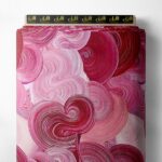 Heart abstract style with pink,red colors