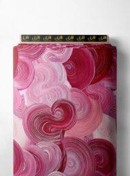 Heart abstract style with pink,red colors
