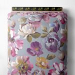 Petal flower style with pink, white colors