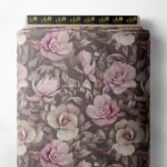 Rose flower style with pink,white colors