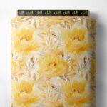 Bloom flower style with yellow colors