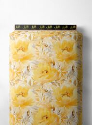 Bloom flower style with yellow colors