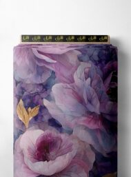 Petal flower style with pink, green colors