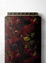 Petal flower style with red,green colors