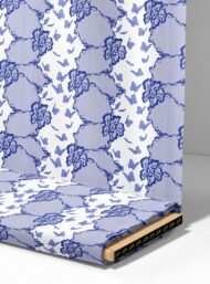 Butterfly flower style with blue, white colors - Image 4