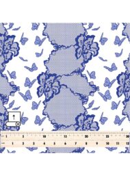 Butterfly flower style with blue, white colors - Image 5