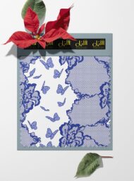 Butterfly flower style with blue, white colors - Image 6