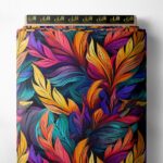 Leaf nature style with red,yellow colors