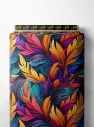 Leaf nature style with red,yellow colors