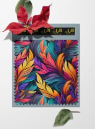 Leaf nature style with red,yellow colors - Image 6