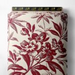 Bloom flower style with red,green colors