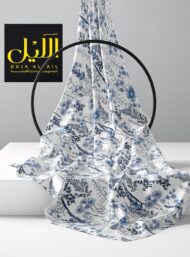 Bloom flower style with blue, white colors - Image 2