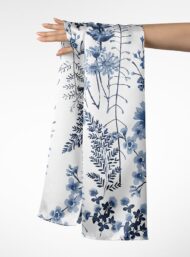 Bloom flower style with blue, white colors - Image 3