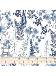 Bloom flower style with blue, white colors - Image 5