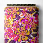 Bloom flower style with pink,yellow colors