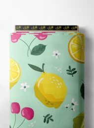 Lemon flower style with yellow,pink colors