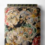 Petal flower style with green,red colors