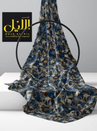 Leaf flower style with grey,blue colors - Image 2