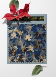 Leaf flower style with grey,blue colors - Image 6