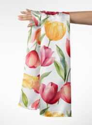 Tulip flower style with pink,yellow colors - Image 3
