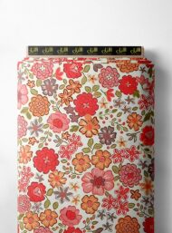 Bloom flower style with red,pink colors