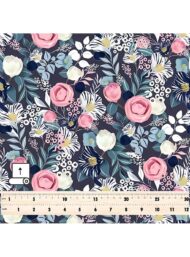 Rose flower style with pink,green colors - Image 5