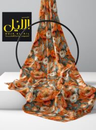 Petal flower style with orange,white colors - Image 2