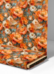 Petal flower style with orange,white colors - Image 4