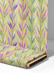 Leaf flower style with green,pink colors - Image 4