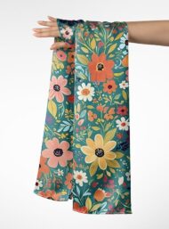 Bloom flower style with green,yellow colors - Image 3