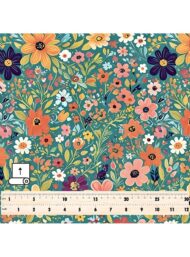 Bloom flower style with green,yellow colors - Image 5