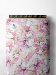 Petal flower style with pink,white colors