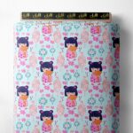 Girl mixed style with pink,blue colors