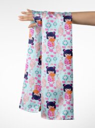 Girl mixed style with pink,blue colors - Image 3